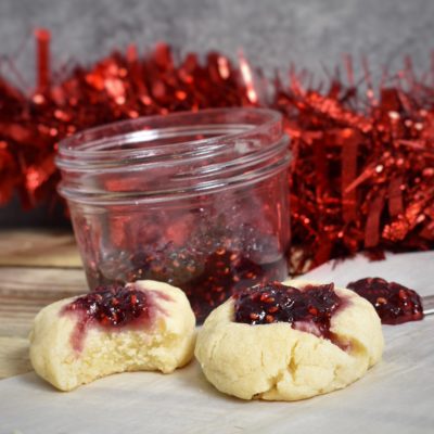 Christmas Thumbprint Cookies