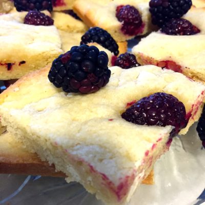 Girls Dinner & Blackberry Blondies