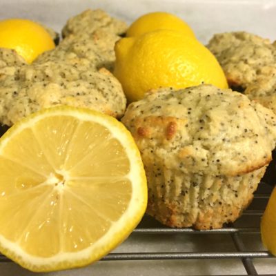 Lemon Poppy Greek Yogurt Muffins