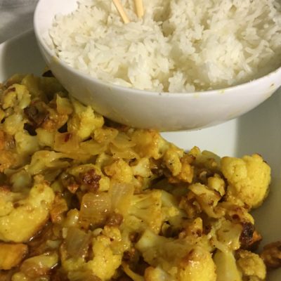 Cauliflower & Tofu Coconut Ginger Curry