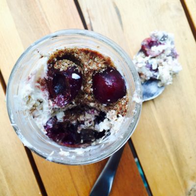 Cherry Chocolate Overnight Oats