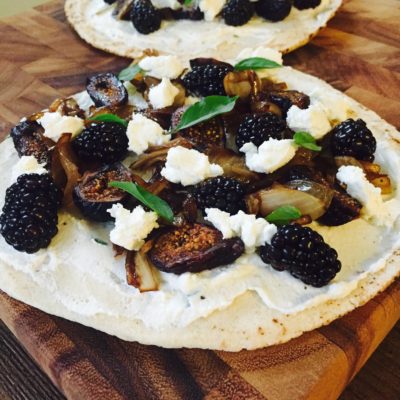 Fig & Blackberry Pita Pizza