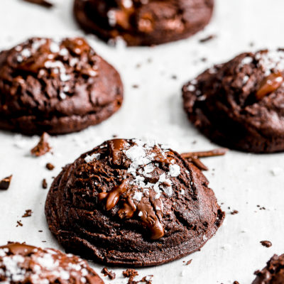 Double Dark Chocolate Sea Salt Cookies