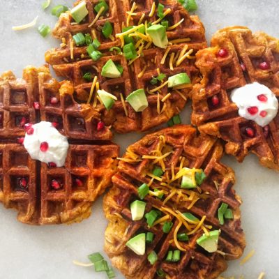 Savory Sweet Potato Waffles