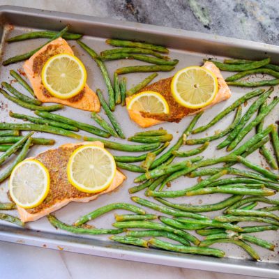 1 Pan Mustard & Dill Salmon with Green Beans