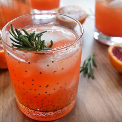 Blood Orange & Rosemary Vodka Cocktail