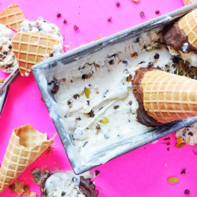 No-Churn Cannoli Ice Cream