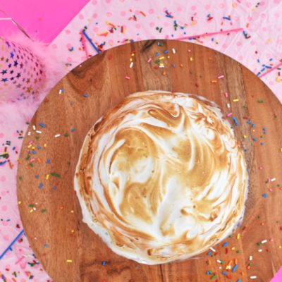 Birthday Cake Baked Alaska