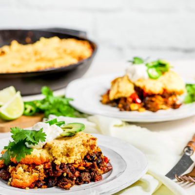 One Skillet Cornbread Chili