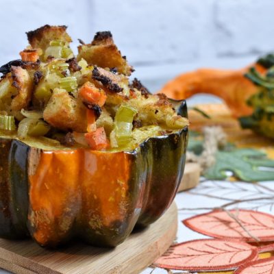 Sausage Stuffing Stuffed Acorn Squash