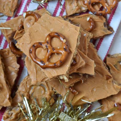 Butterscotch Pretzel Toffee