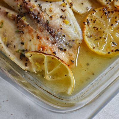 Baked Buttery Lemon Pepper Tilapia