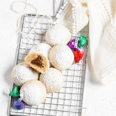 Surprise Kiss Peanut Butter Snowballs