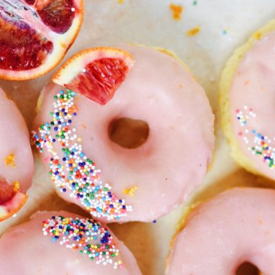 Blood Orange Baked Donuts