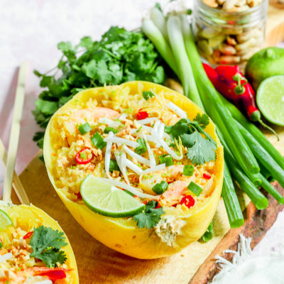 Instant Pot Spaghetti Squash Pad Thai