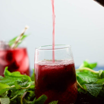 Blackberry Mint Fizz