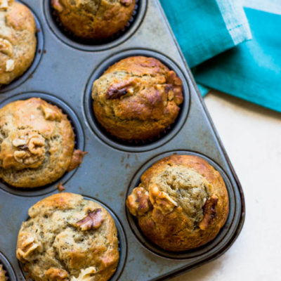 Banana Nut Poppy Muffins