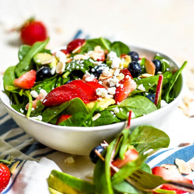 Summer Berry Salad with Honey Lime Vinaigrette