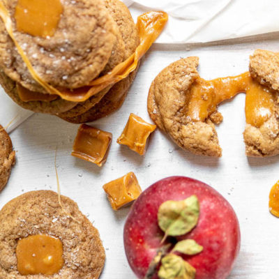 Salted Caramel Apple Cookies