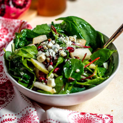 Pear and Pomegranate Christmas Salad