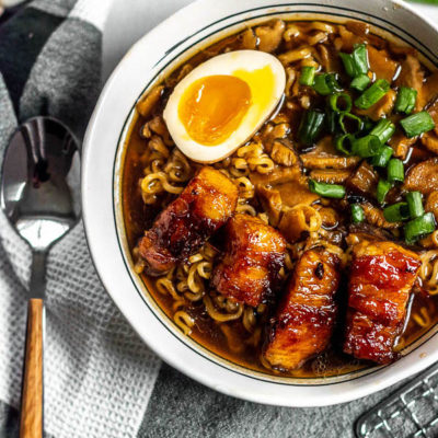 Quick Instant Pot Pork Belly Ramen for Two