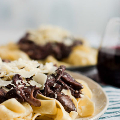 Three Mushroom Pappardelle for Two