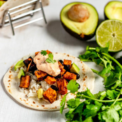 Spicy Sweet Potato Black Bean Tacos