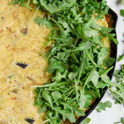 Caramelized Onion and Eggplant Frittata