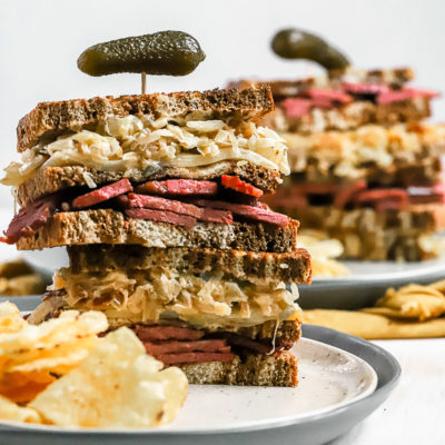 Leftover Corned Beef Reubens