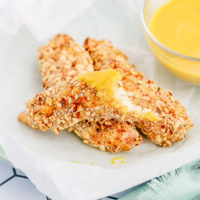 Pretzel Crusted Air Fryer Chicken Tenders