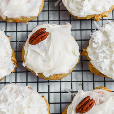 Carrot Cake Cookies with Cream Cheese Frosting