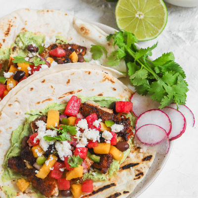 Fish Tacos with Mango Watermelon Salsa