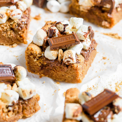 Peanut Butter S’mores Blondies