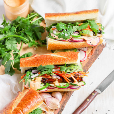 Air Fryer Tofu Banh Mi