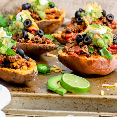 Sweet Potato Taco Boats