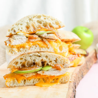 Apple Cheddar Turkey Melts