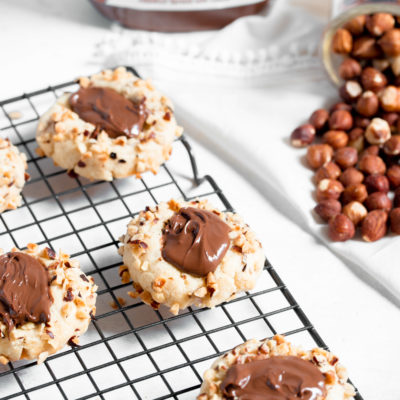 Nutella Thumbprint Cookies