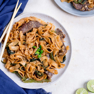 Beef Pad See Ew (Thai Stir Fried Noodles)