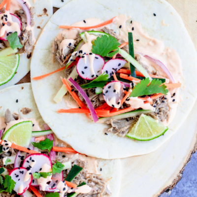 Instant Pot Pork Banh Mi Tacos