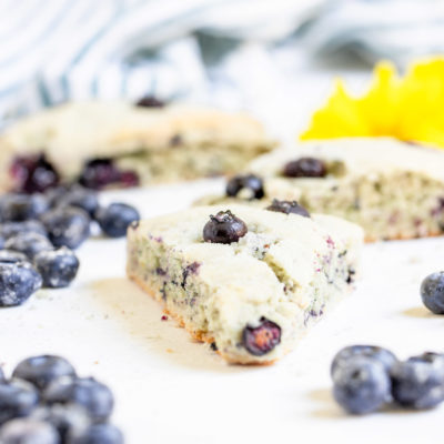 Food Processor Blueberry Scones