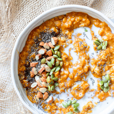 Dairy Free Pumpkin Pie Oatmeal