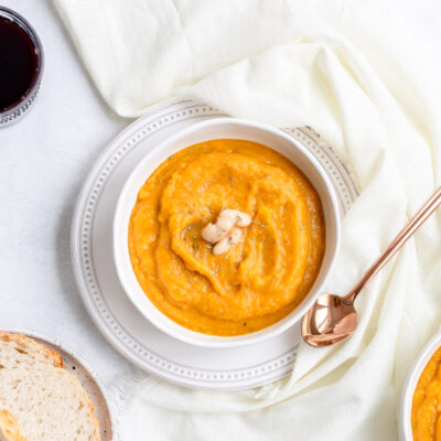 Vegan Butternut Squash White Bean Soup